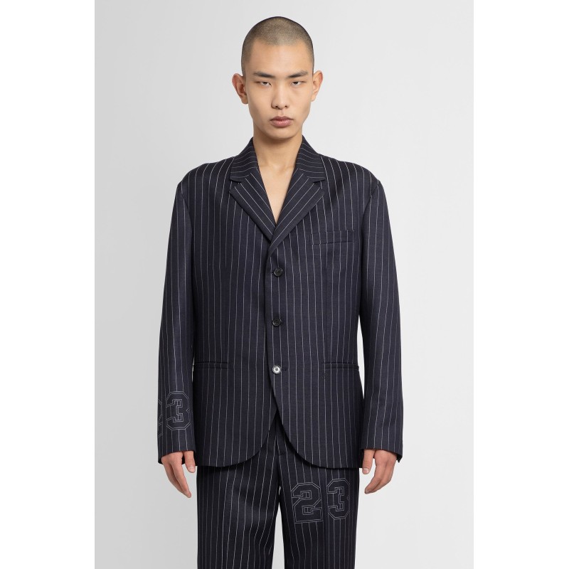 23 pinstripe wool buffalo slim blazer