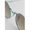 uma wang collaboration teal patina sunglasses