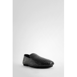 woven leather loafers