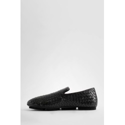 woven leather loafers