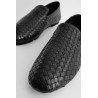 woven leather loafers