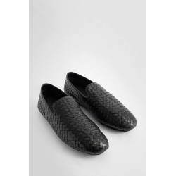 woven leather loafers