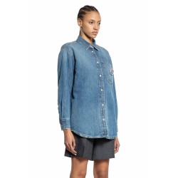 washed organic denim shirt