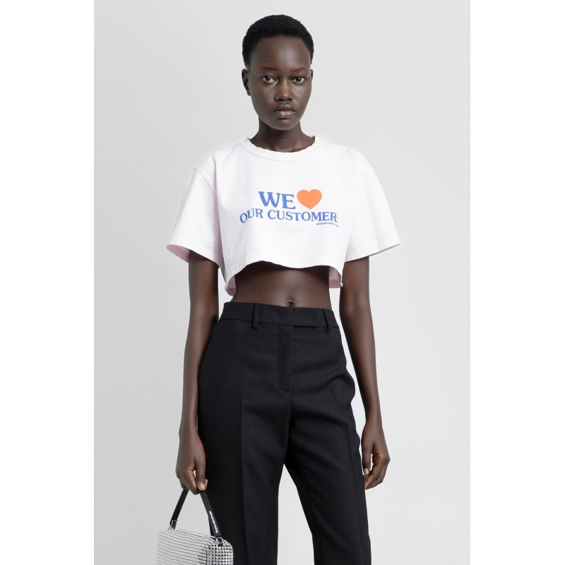 we love our costumers cropped t-shirt