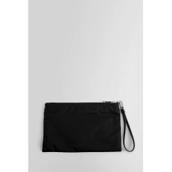 re-nylon and saffiano leather pouch