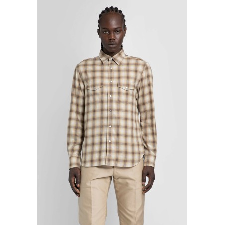 degradé overcheck western shirt