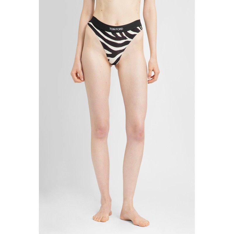 zebra print modal signature thong briefs