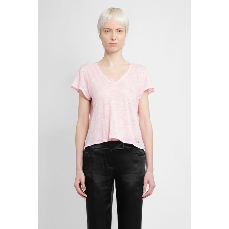 cotton nylon sheer jersey t-shirt