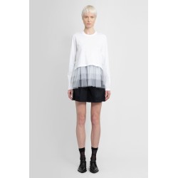 high-waisted pleated wool shorts