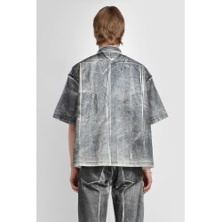 overprinted foil bold cuboid shirt