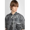 overprinted foil bold cuboid shirt