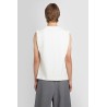 rolled sleeve shoulder pad tank top