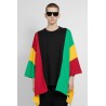 patchwork poncho t-shirt