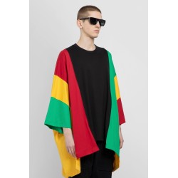 patchwork poncho t-shirt