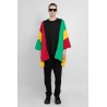 patchwork poncho t-shirt