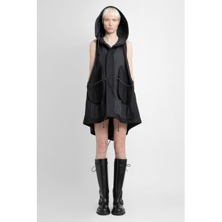 taffeta hooded vest