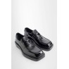 brushed leather loafers