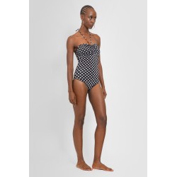 polkadot halterneck swimsuit