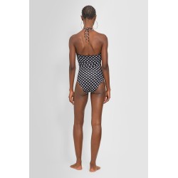 polkadot halterneck swimsuit