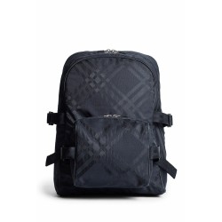 check jacquard backpack