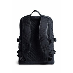 check jacquard backpack