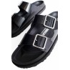 arizona shiny leather sandals