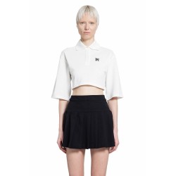 monogram cropped polo shirt