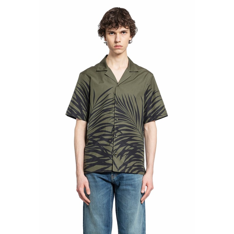 tropical print short sleeve shirt