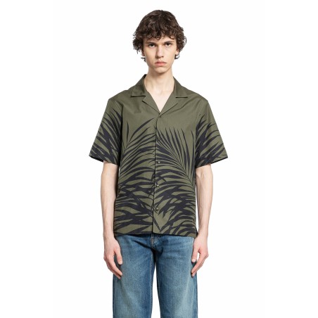 tropical print short sleeve shirt