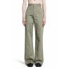 high-waisted trousers in cotton