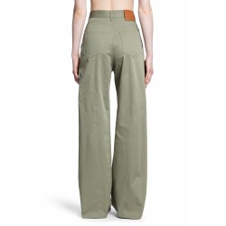 high-waisted trousers in cotton