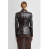 embossed crocodile lambskin blazer