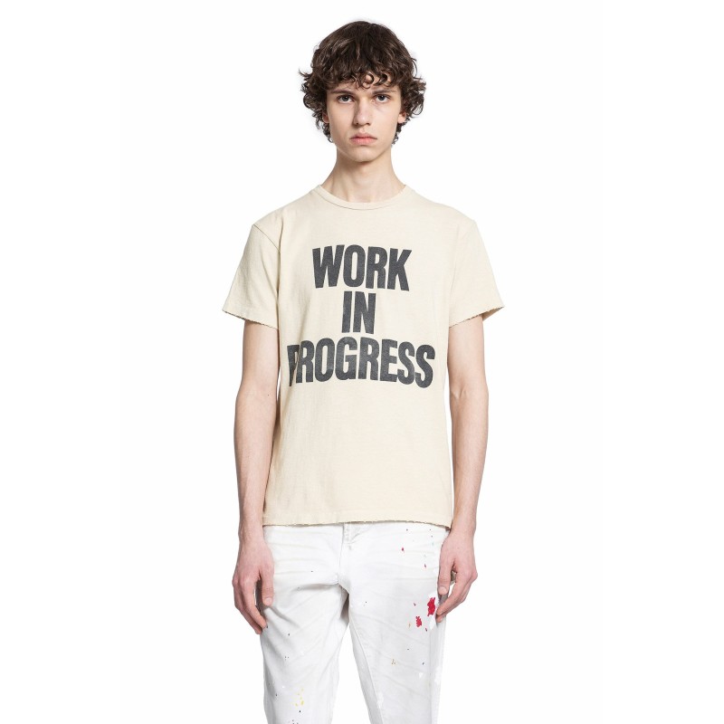 ''work in progress'' printed t-shirt