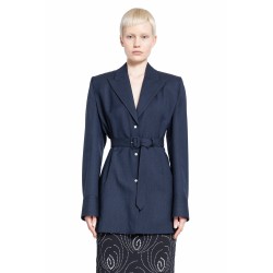 single-breasted pinstripe blazer