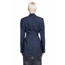 single-breasted pinstripe blazer