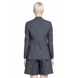 single-breasted wool grisaille blazer