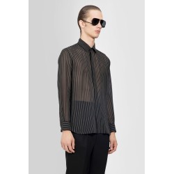 shirt in striped silk