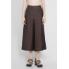 cropped trousers in linen