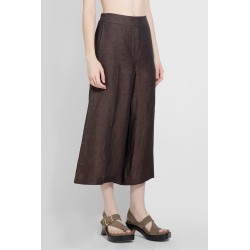 cropped trousers in linen