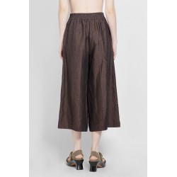 cropped trousers in linen