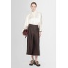 cropped trousers in linen