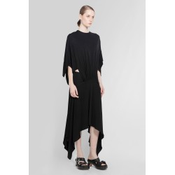 draped dress in viscose