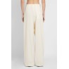 high-waisted darted wide leg trousers