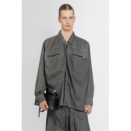 washed pop-up overshirt