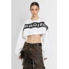 scrunched logo crop top