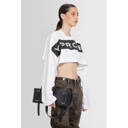 scrunched logo crop top