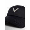 v logo baseball cap