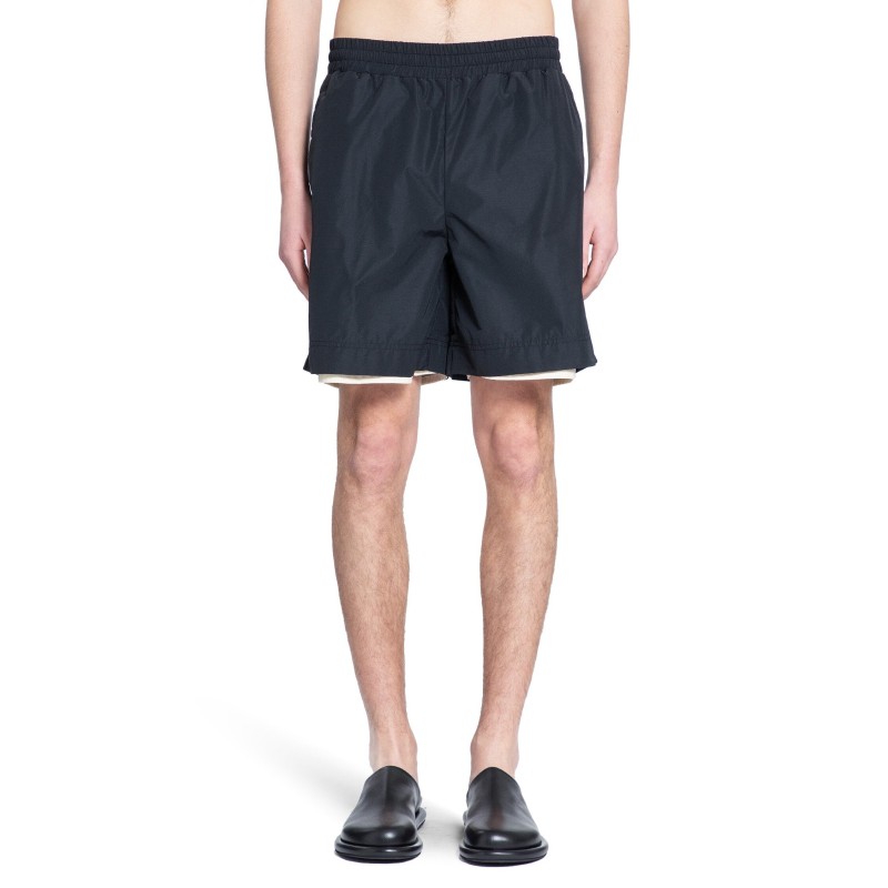 wool nylon drawstring shorts