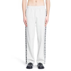 floral stripe track pants