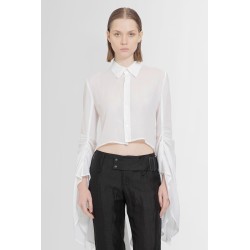 swallowtail gathered shirt